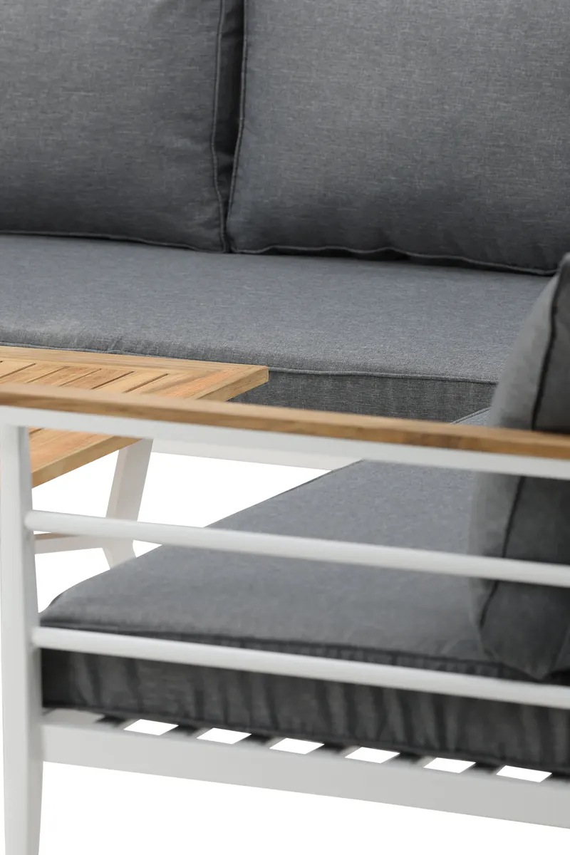 Mexico Gartenlounge mit Ecksofa und Teak-Couchtisch, Ansicht 10