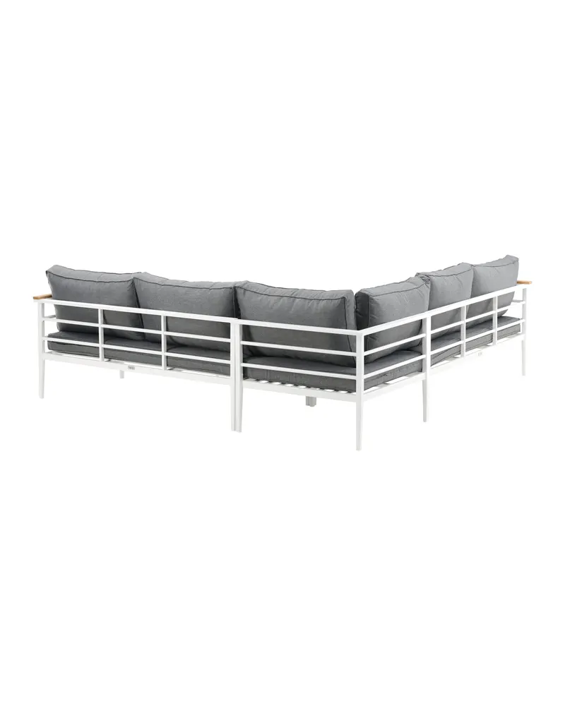 Mexico Gartenlounge mit Ecksofa und Teak-Couchtisch, Ansicht 12