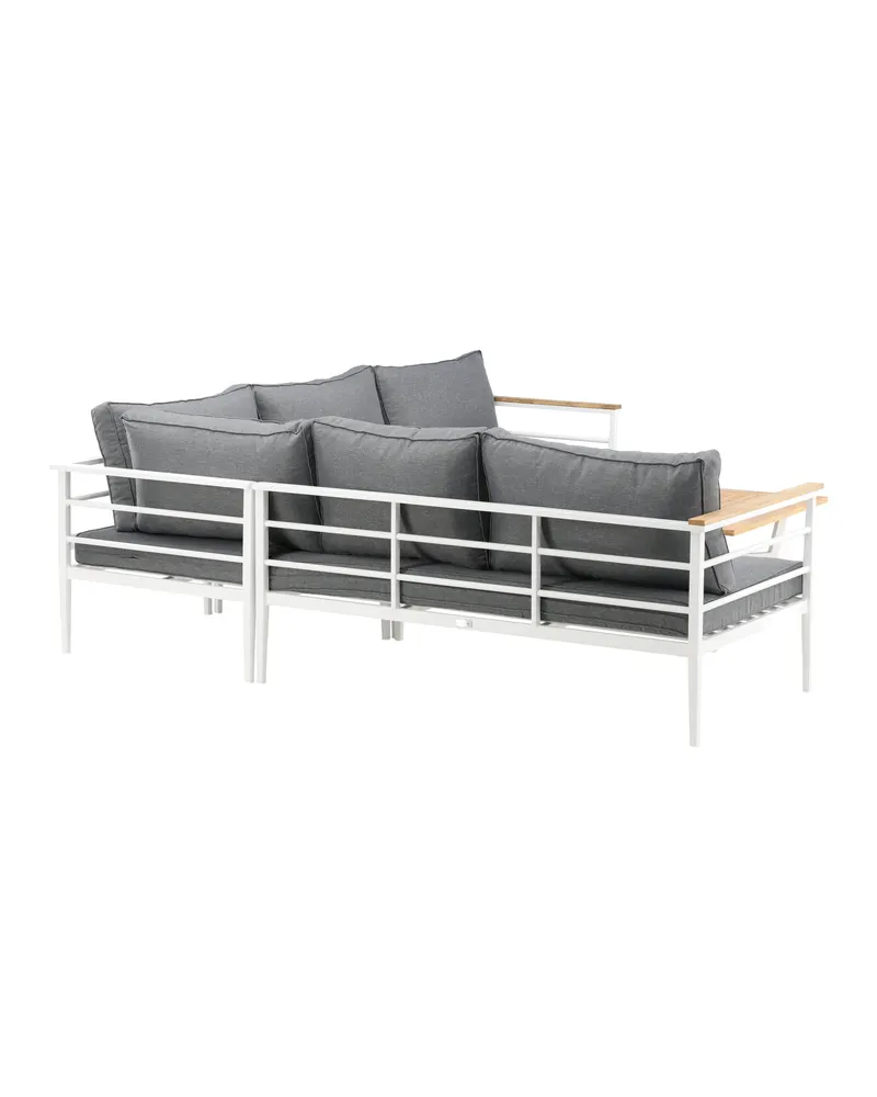 Mexico Gartenlounge mit Ecksofa und Teak-Couchtisch, Ansicht 6