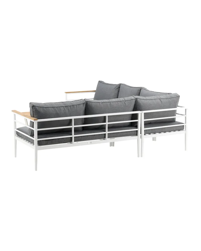 Mexico Gartenlounge mit Ecksofa und Teak-Couchtisch, Ansicht 7