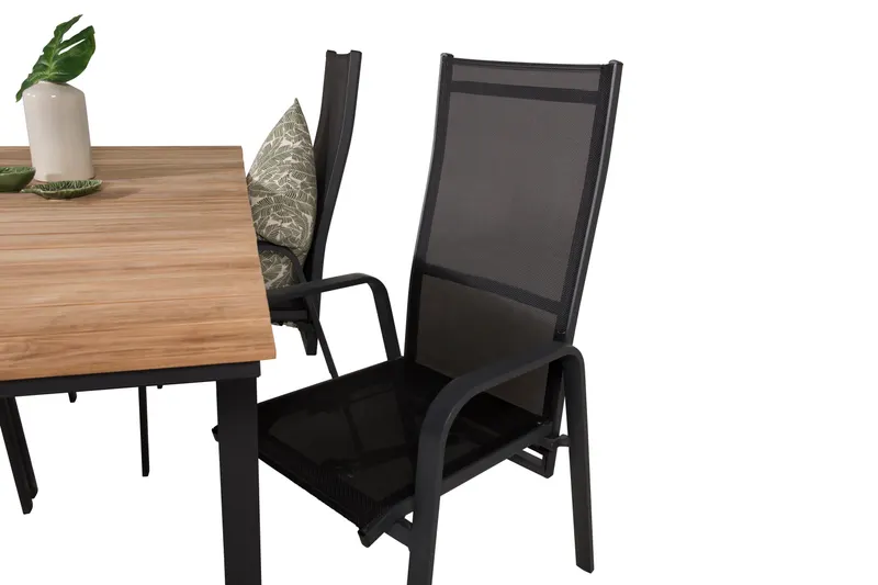 Mexico & Copacabana Gartenmöbel-Set mit Teaktisch und 4 Gartensesseln, Ansicht 3