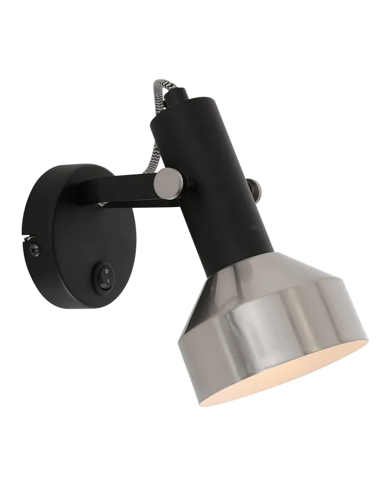 Acier Wandspot mit E27-Fassung