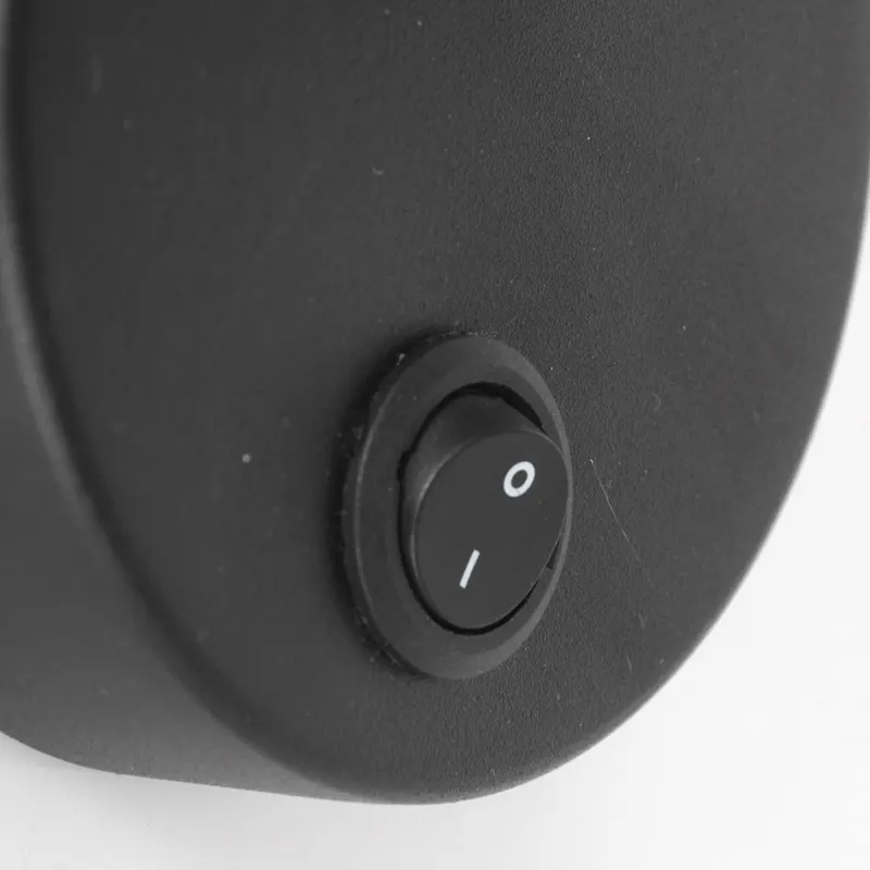 Acier Wandspot mit E27-Fassung in Stahl, Schwarz, Ansicht 14