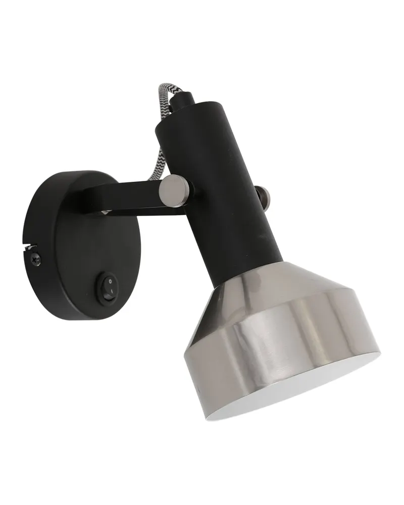 Acier Wandspot mit E27-Fassung in Stahl, Schwarz, Ansicht 17