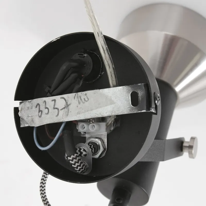Acier Wandspot mit E27-Fassung in Stahl, Schwarz, Ansicht 30