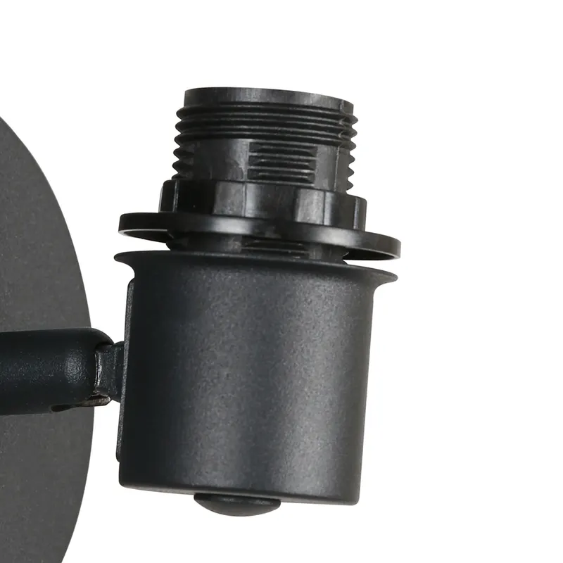 Mexlite Bambus Wandspot aus Metall, dreh und schwenkbar in Schwarz, Ansicht 5