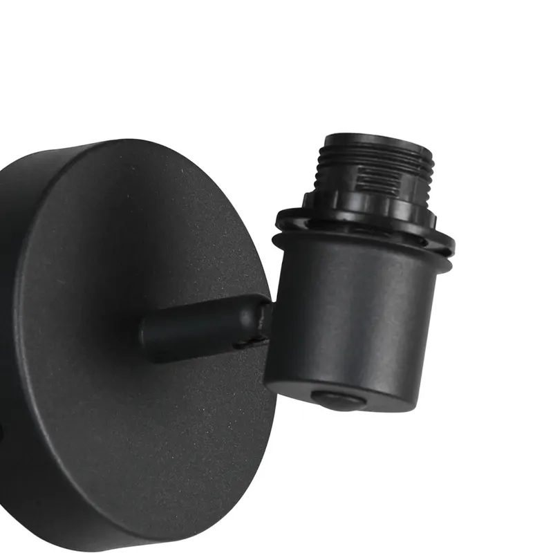 Mexlite Bambus Wandspot aus Metall, dreh und schwenkbar in Schwarz, Ansicht 6