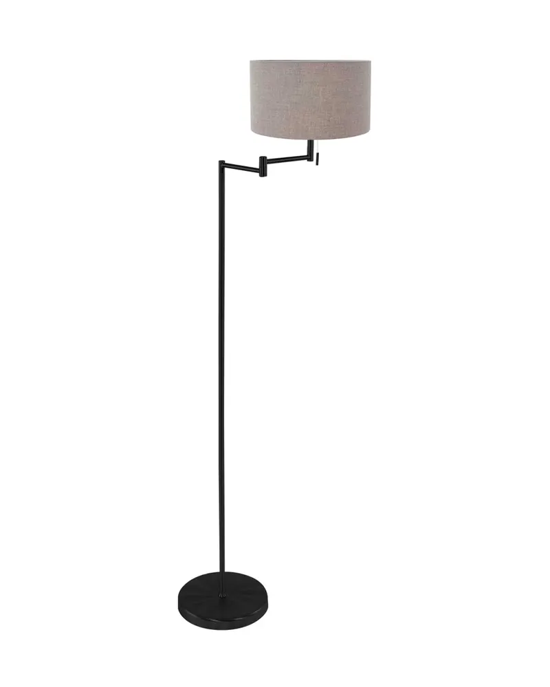 Bella Stehlampe mit Lesearm und E27-Fassung in Grau, Ansicht 1