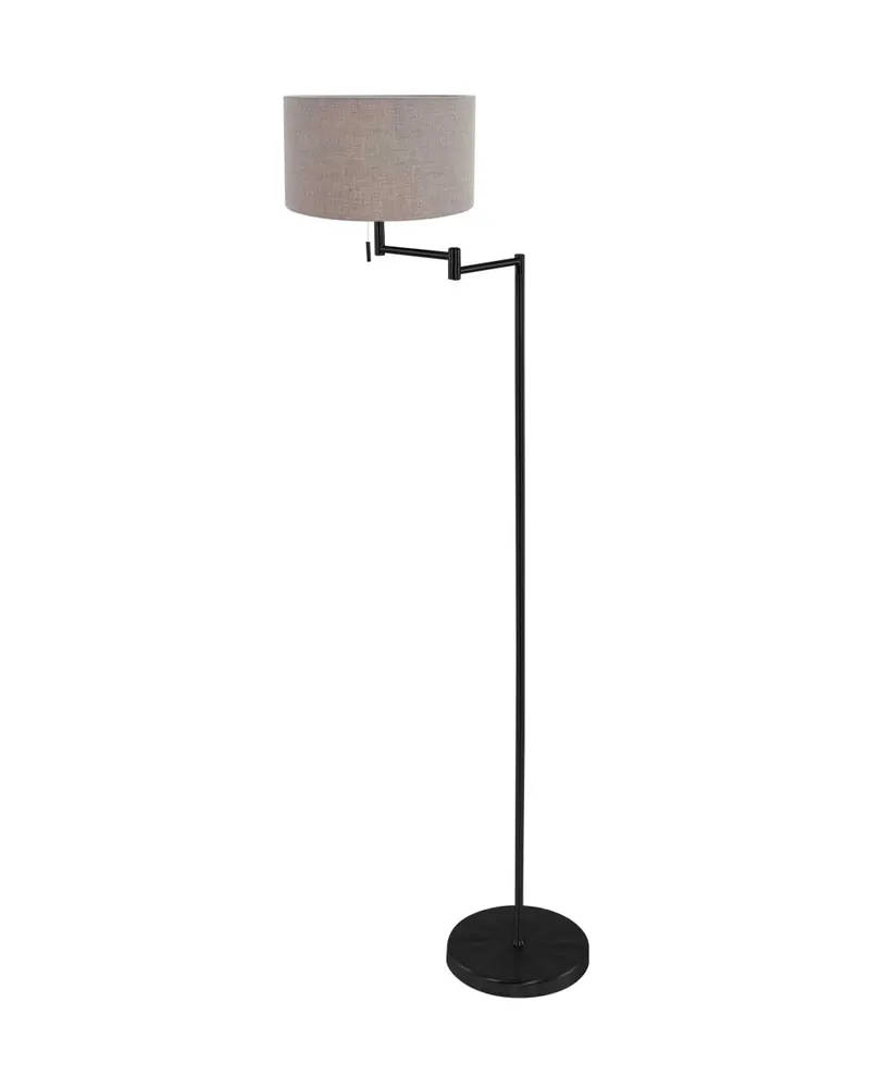 Bella Stehlampe mit Lesearm und E27-Fassung in Grau, Ansicht 2