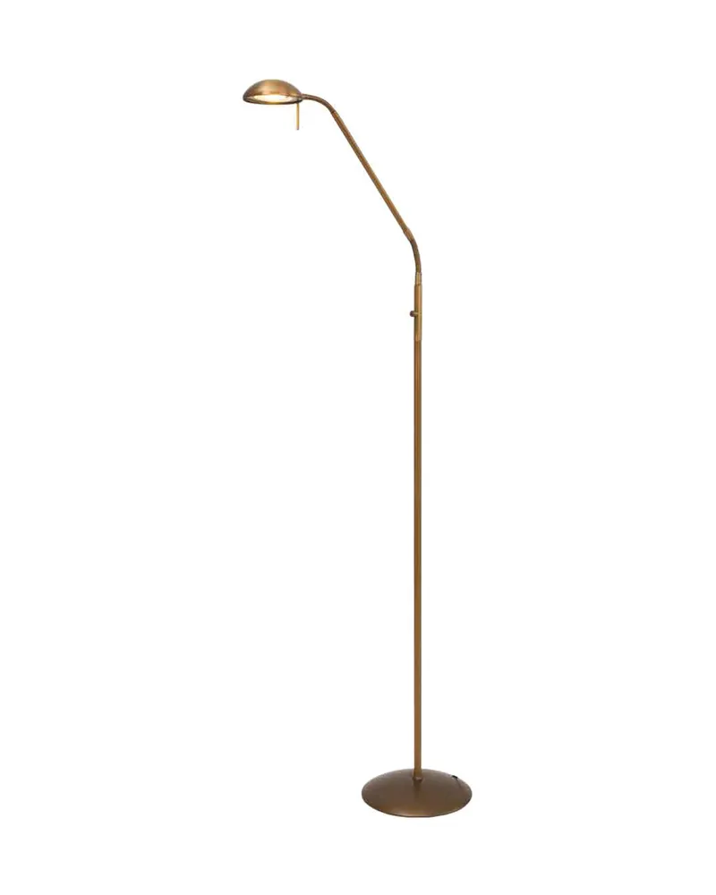 Biron Stehlampe mit Lesearm und austauschbarem LED-Modul in Bronze, Ansicht 2