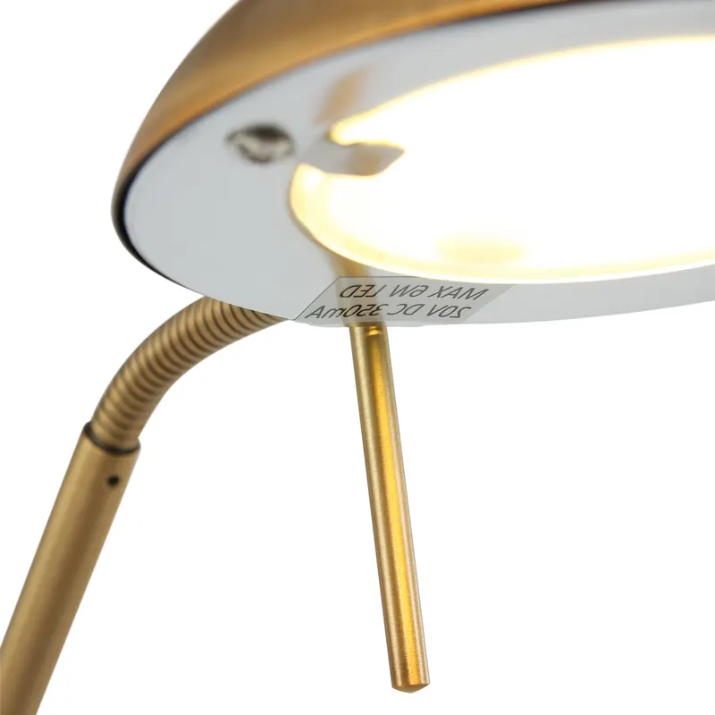Biron Stehlampe mit Lesearm und austauschbarem LED-Modul in Bronze, Ansicht 7