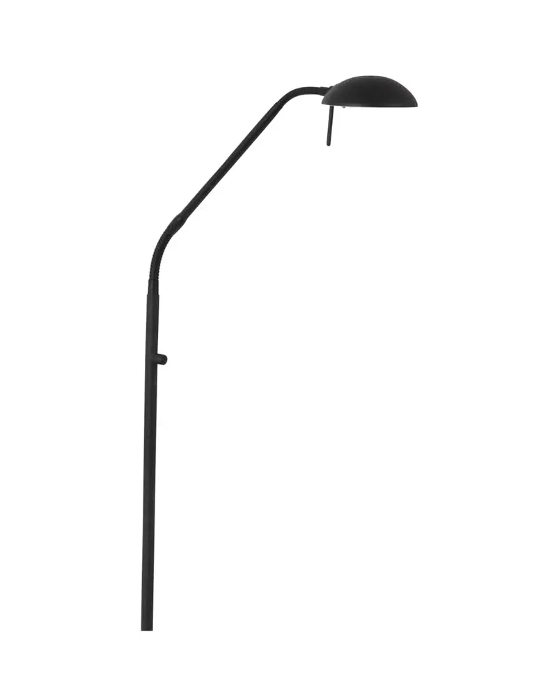 Biron Stehlampe mit Lesearm und austauschbarem LED-Modul in Schwarz, Ansicht 12