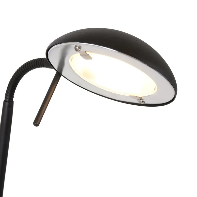 Biron Stehlampe mit Lesearm und austauschbarem LED-Modul in Schwarz, Ansicht 14