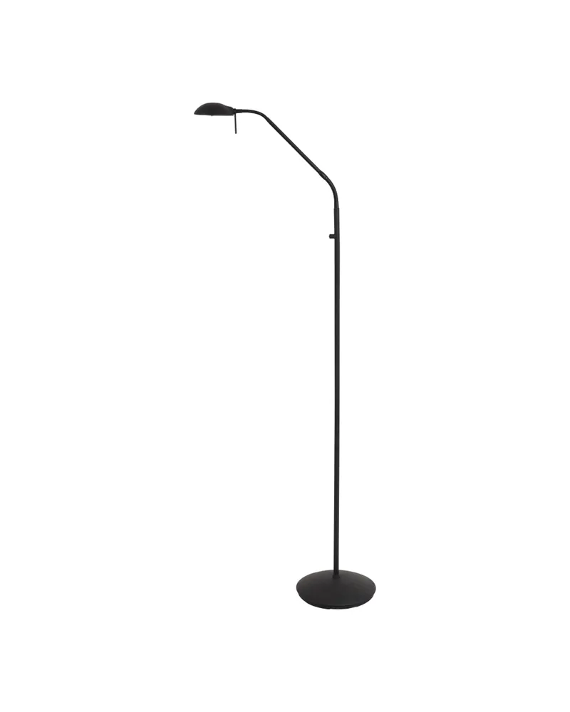 Biron Stehlampe mit Lesearm und austauschbarem LED-Modul in Schwarz, Ansicht 2