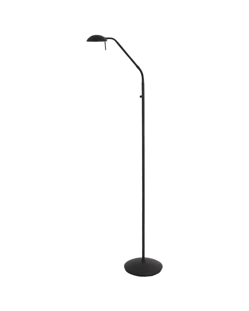 Biron Stehlampe mit Lesearm und austauschbarem LED-Modul in Schwarz, Ansicht 4
