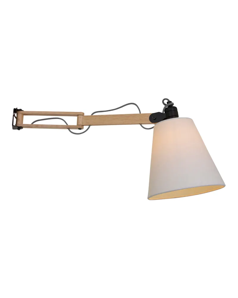 Mexlite Dion Wandleuchte mit verstellbarem Lesearm in Creme, Ansicht 4