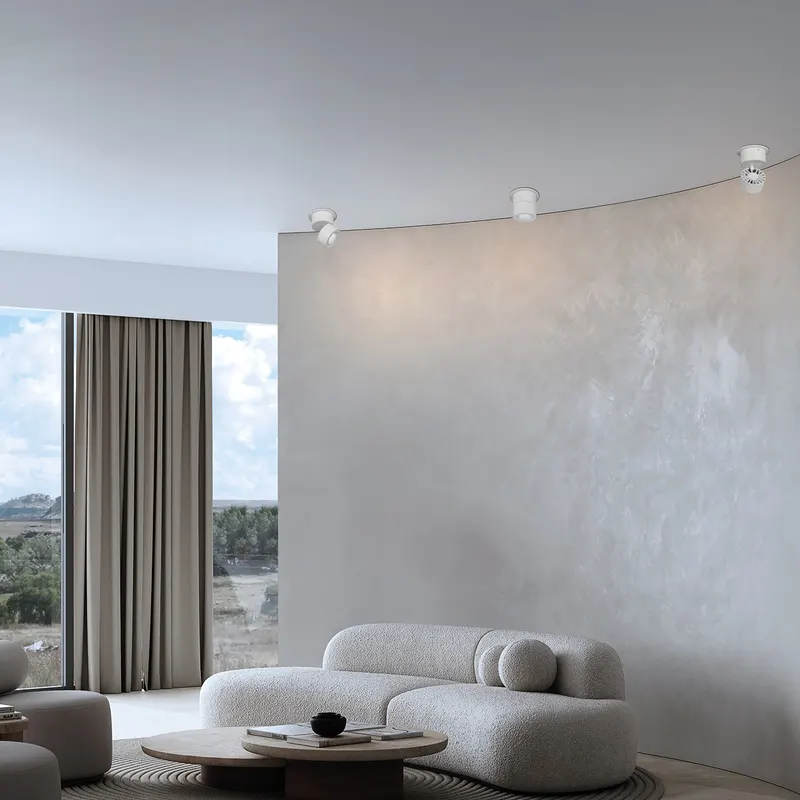 Mexlite Fez Spot mit austauschbarem LED-Modul in Weiß, Ansicht 2