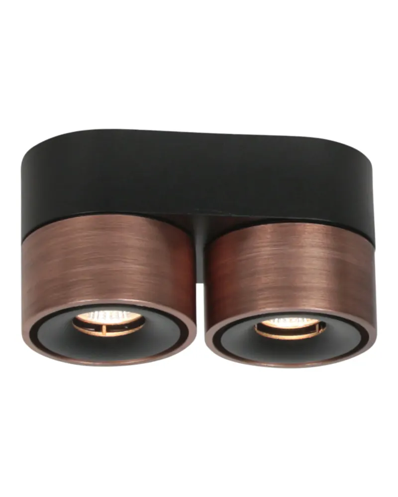 Mexlite Fez Doppelspot mit austauschbaren LED-Modulen in Bronze, Ansicht 5