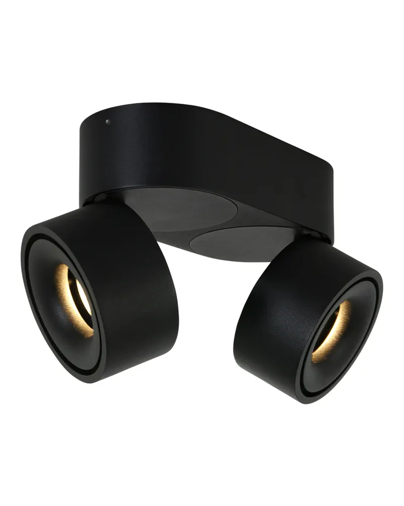 Mexlite Fez Doppelspot mit austauschbaren LED-Modulen in Schwarz, Ansicht 4