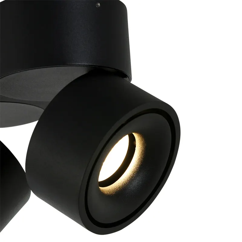 Mexlite Fez Doppelspot mit austauschbaren LED-Modulen in Schwarz, Ansicht 5