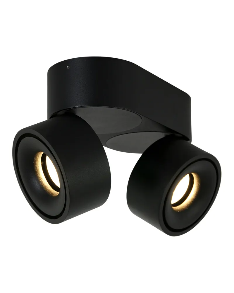 Mexlite Fez Doppelspot mit austauschbaren LED-Modulen in Schwarz, Ansicht 8