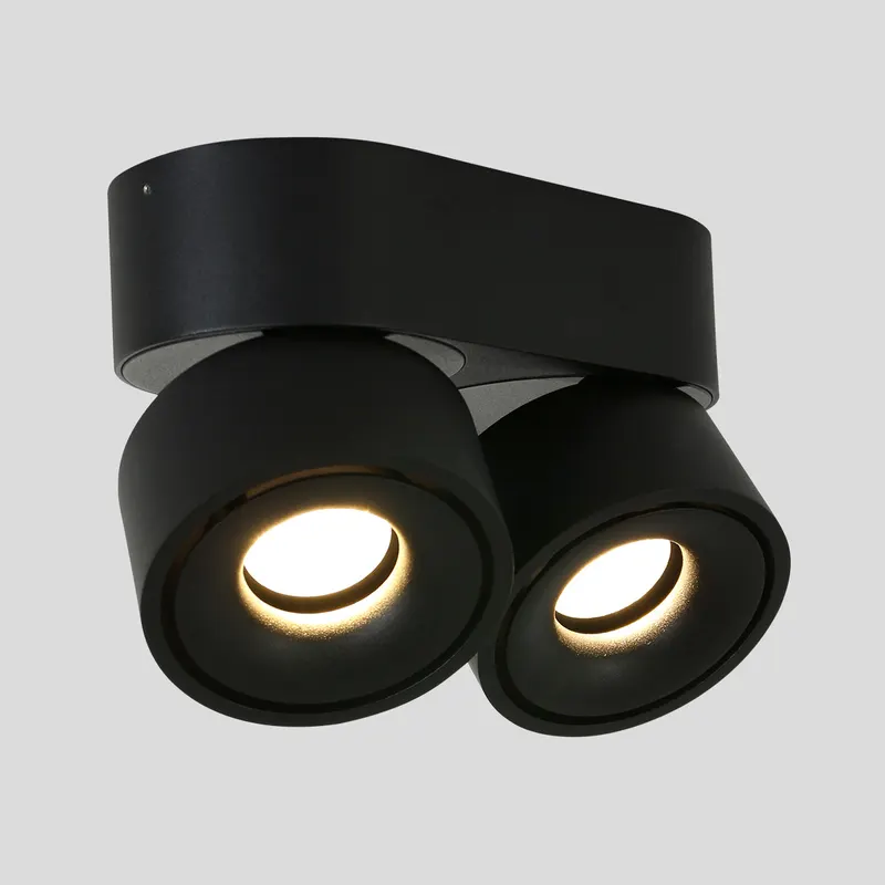 Mexlite Fez Doppelspot mit austauschbaren LED-Modulen in Schwarz, Ansicht 9