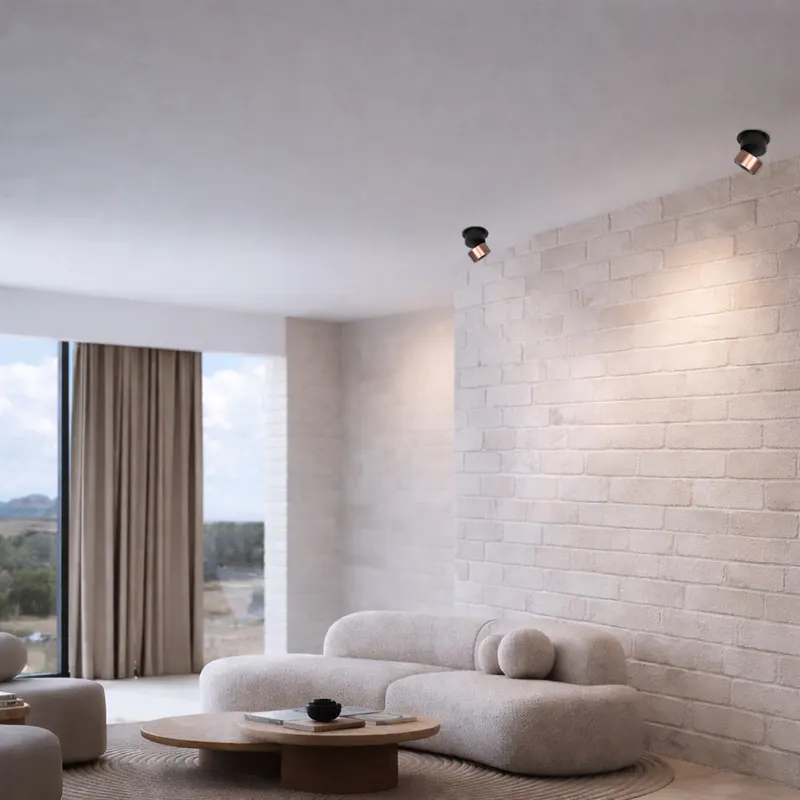 Mexlite Fez Spot mit austauschbarem LED-Modul in Bronze, Ansicht 2