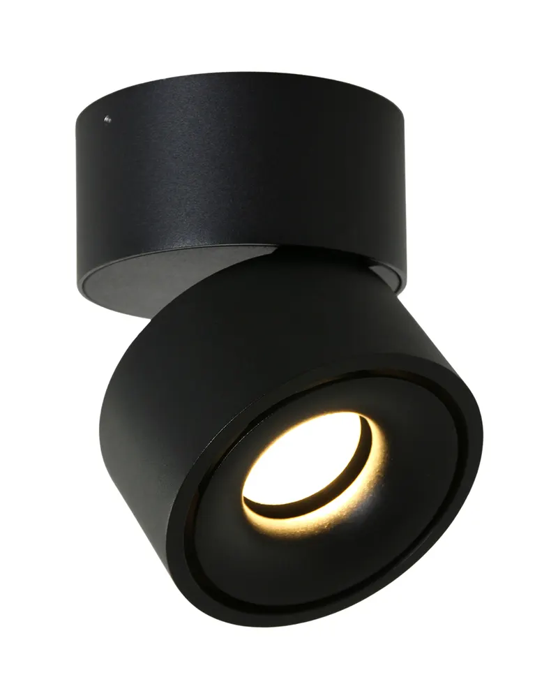 Fez Spot mit austauschbarem LED-Modul, Schwarz