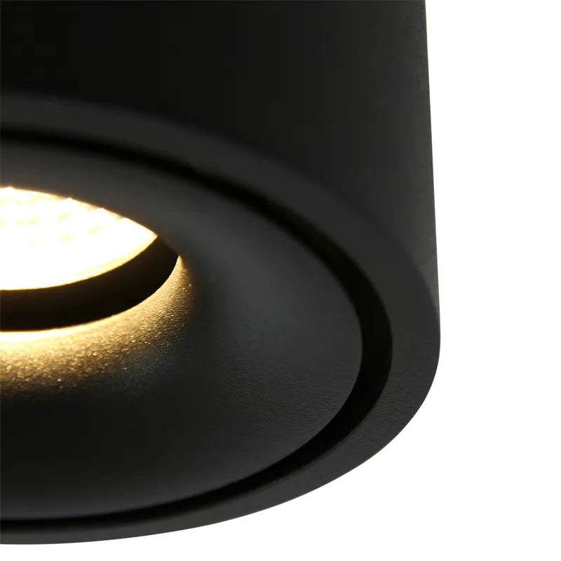 Mexlite Fez Spot mit austauschbarem LED-Modul in Schwarz, Ansicht 11