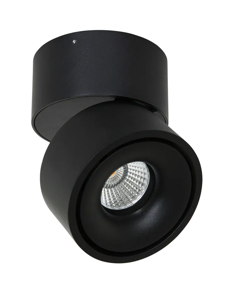 Mexlite Fez Spot mit austauschbarem LED-Modul in Schwarz, Ansicht 3