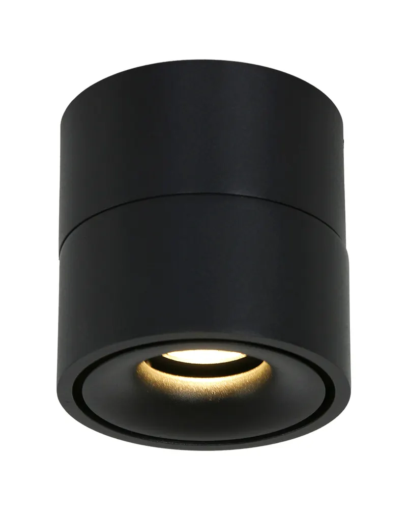 Mexlite Fez Spot mit austauschbarem LED-Modul in Schwarz, Ansicht 4