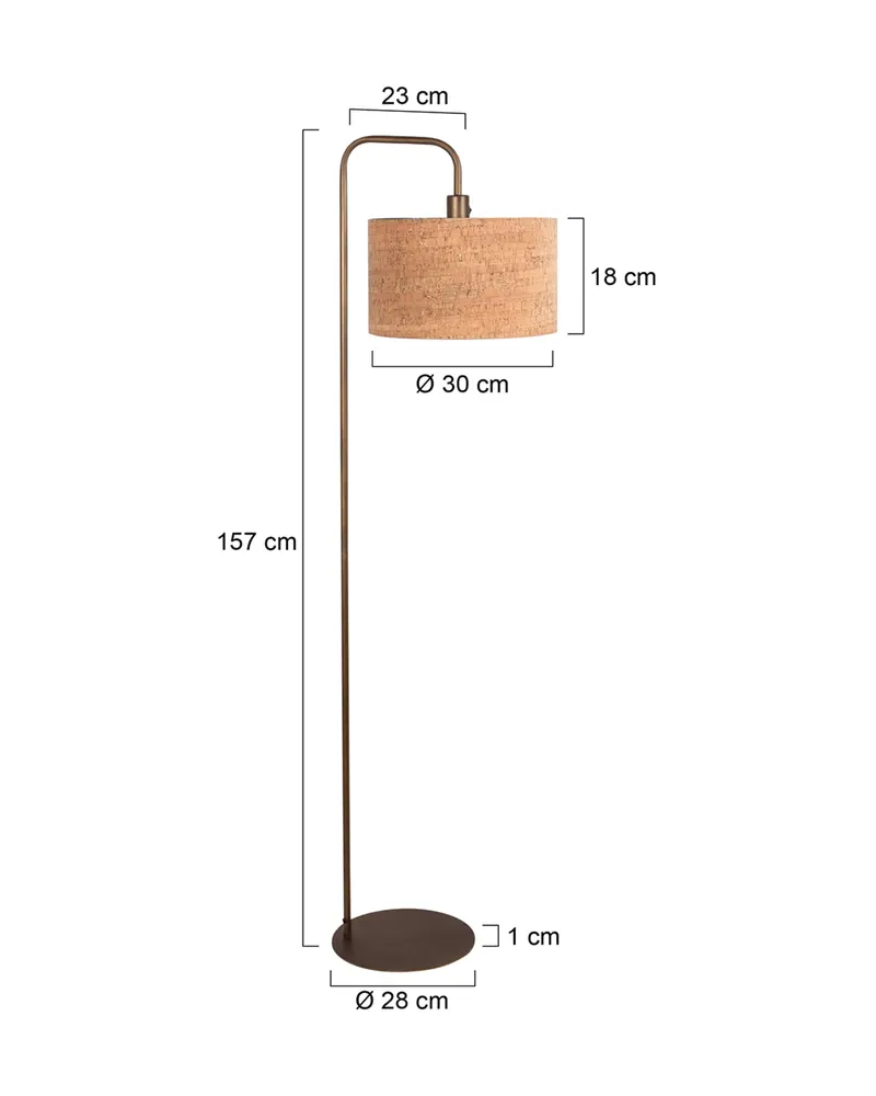 Mexlite Forma Stehlampe in Bronze mit E27-Fassung in Bronze, Ansicht 2