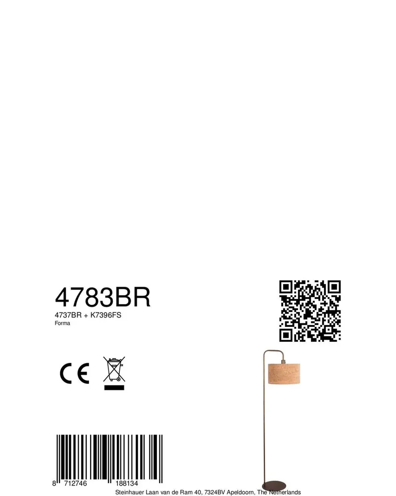 Mexlite Forma Stehlampe in Bronze mit E27-Fassung in Bronze, Ansicht 8