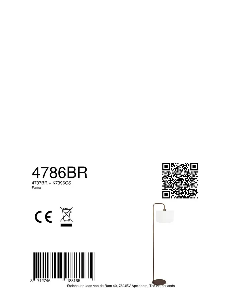 Mexlite Forma Stehlampe in Bronze mit E27-Fassung in Bronze, Ansicht 9
