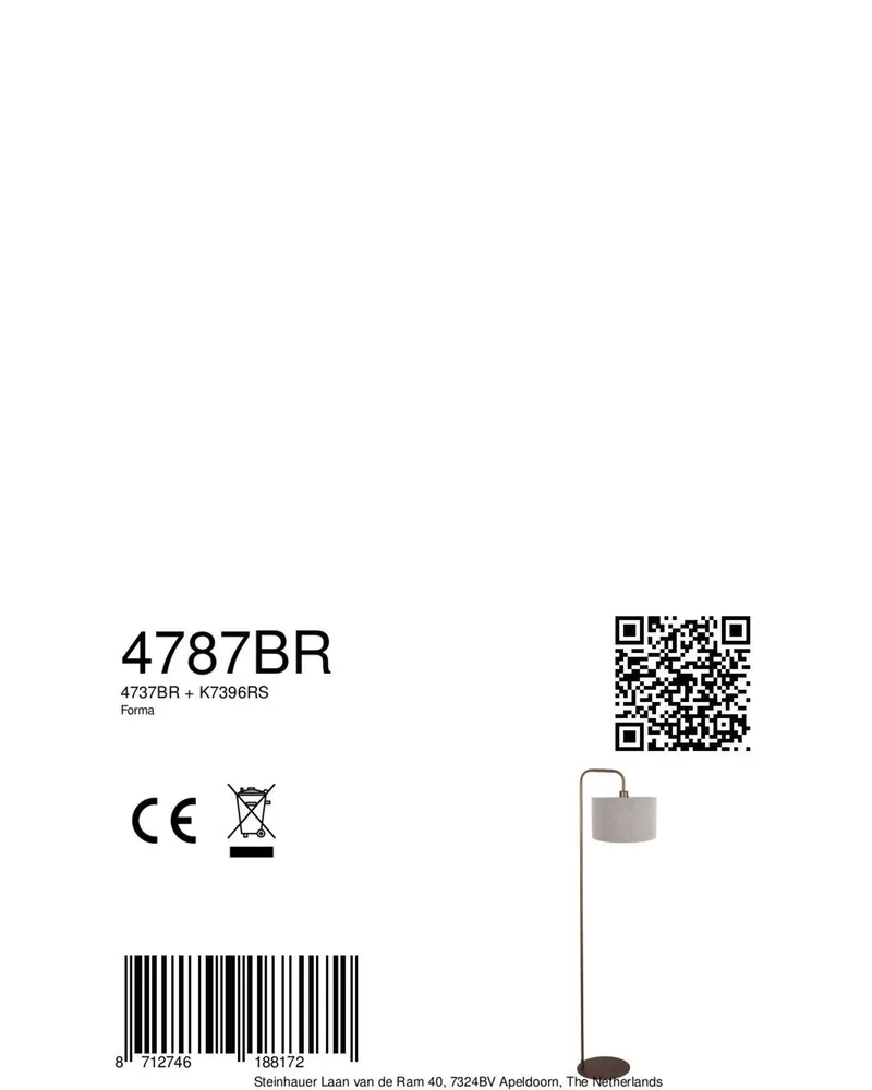 Mexlite Forma Stehlampe in Bronze und Grau in Bronze, Ansicht 9