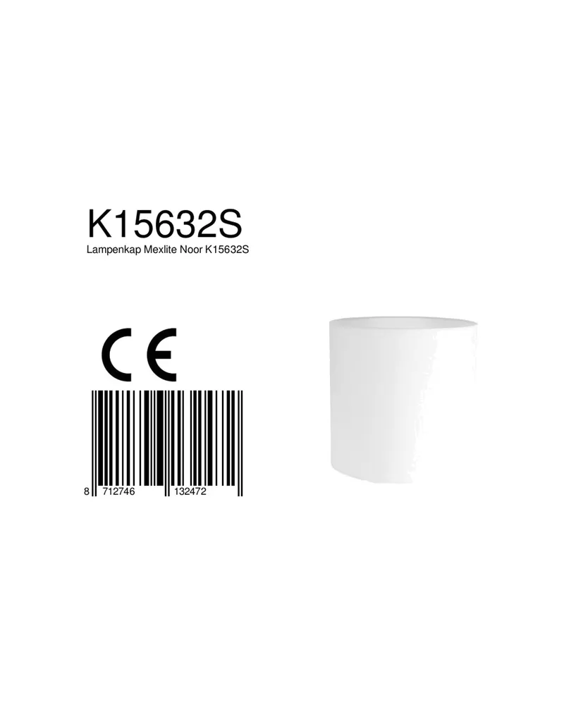 Lampenschirm K15632S aus weißem Textil, Ø 20 cm in Weiß, Ansicht 4