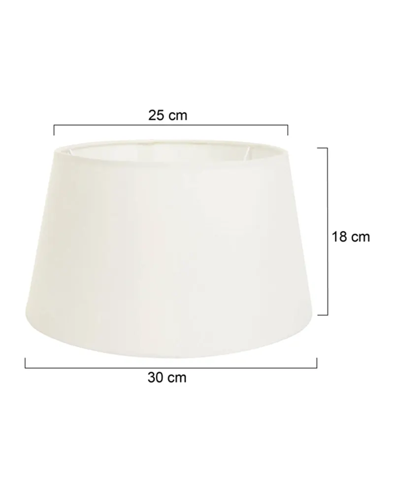 Lampenschirm K58941S aus Leinen, Creme in Creme, Ansicht 5