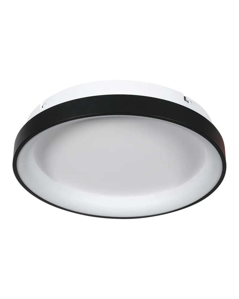 Lumex LED-Deckenleuchte mit austauschbarem LED-Modul in Schwarz, Ansicht 3