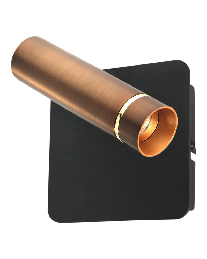 Mexlite Lumo Wandleuchte mit verstellbarem LED-Lesearm in Bronze, Ansicht 4
