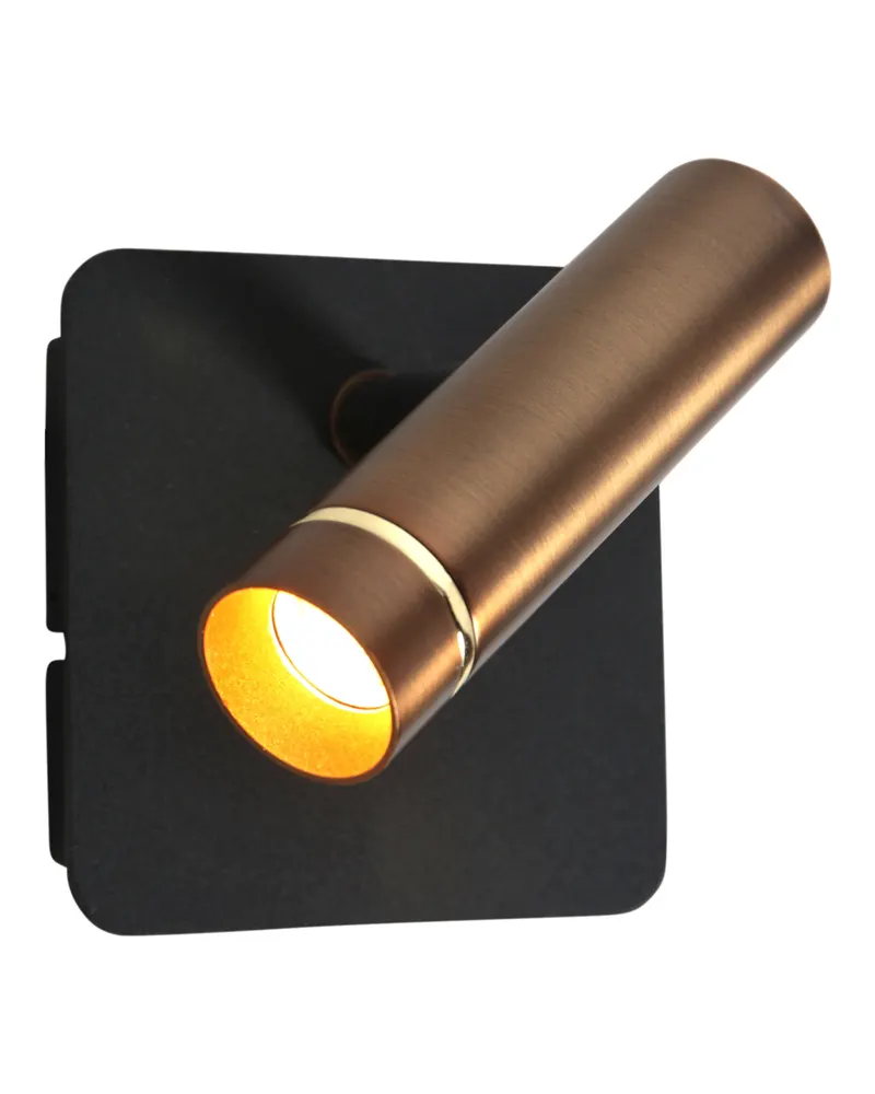 Mexlite Lumo Wandleuchte mit verstellbarem LED-Lesearm in Bronze, Ansicht 6