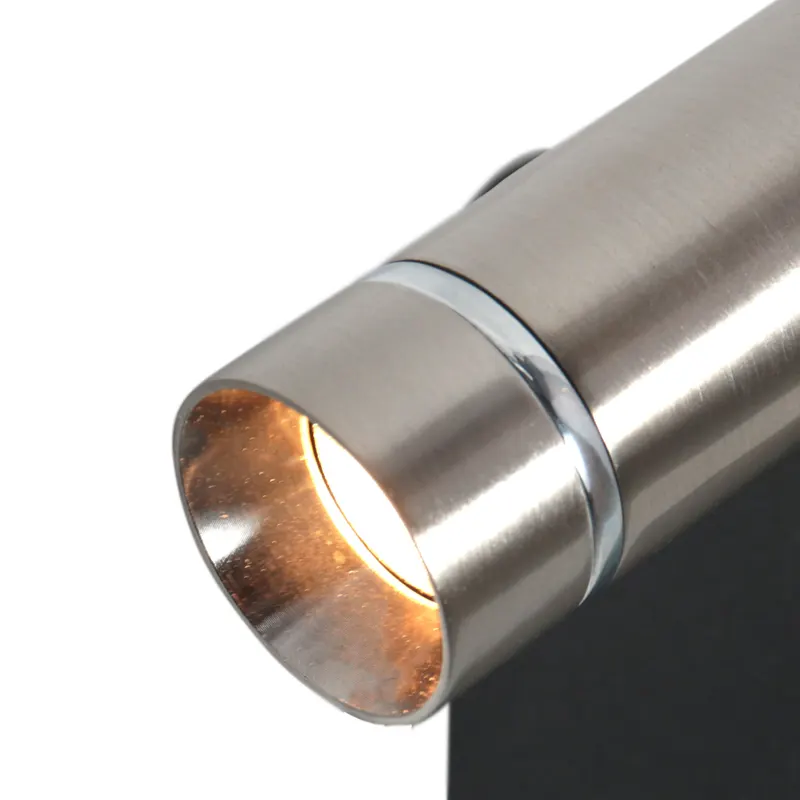 Mexlite Lumo Wandleuchte mit verstellbarem LED-Lesearm in Stahl, Ansicht 7