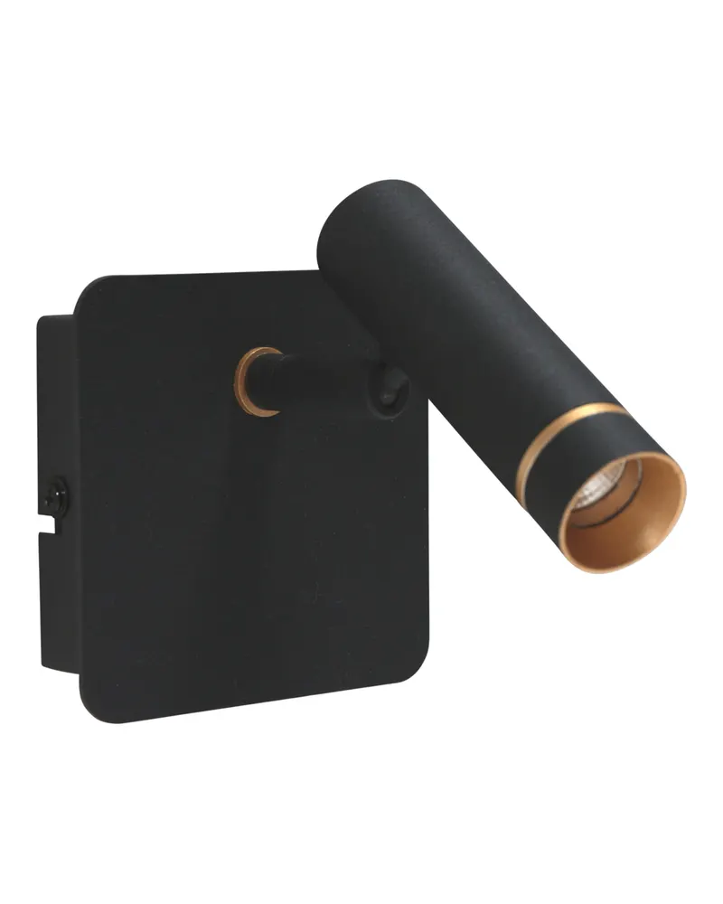 Mexlite Lumo Wandleuchte mit verstellbarem LED-Lesearm in Schwarz, Ansicht 3