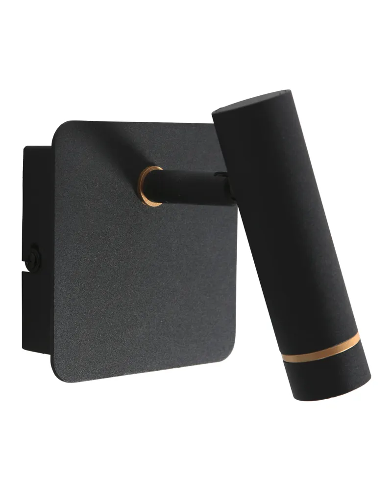Mexlite Lumo Wandleuchte mit verstellbarem LED-Lesearm in Schwarz, Ansicht 4