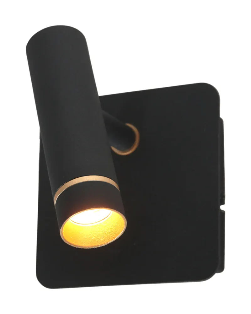 Mexlite Lumo Wandleuchte mit verstellbarem LED-Lesearm in Schwarz, Ansicht 6