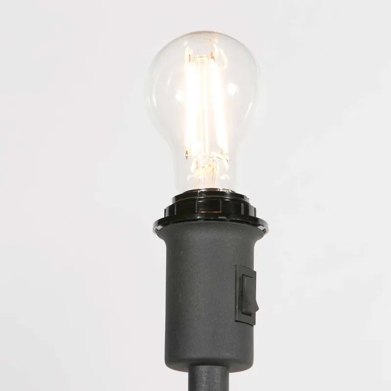 Noor Stehlampe aus Metall und Textil, Grün in Grün, Ansicht 4