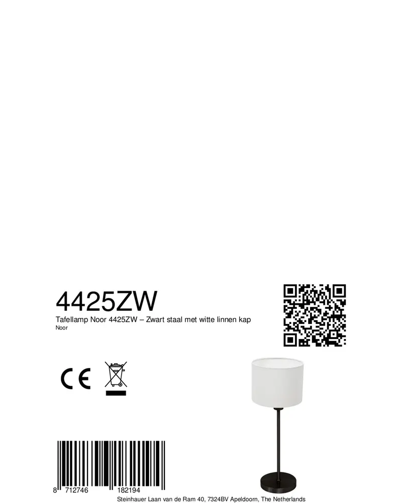 Mexlite Noor Tischlampe aus Metall und Textil, Schwarz in Schwarz, Ansicht 10