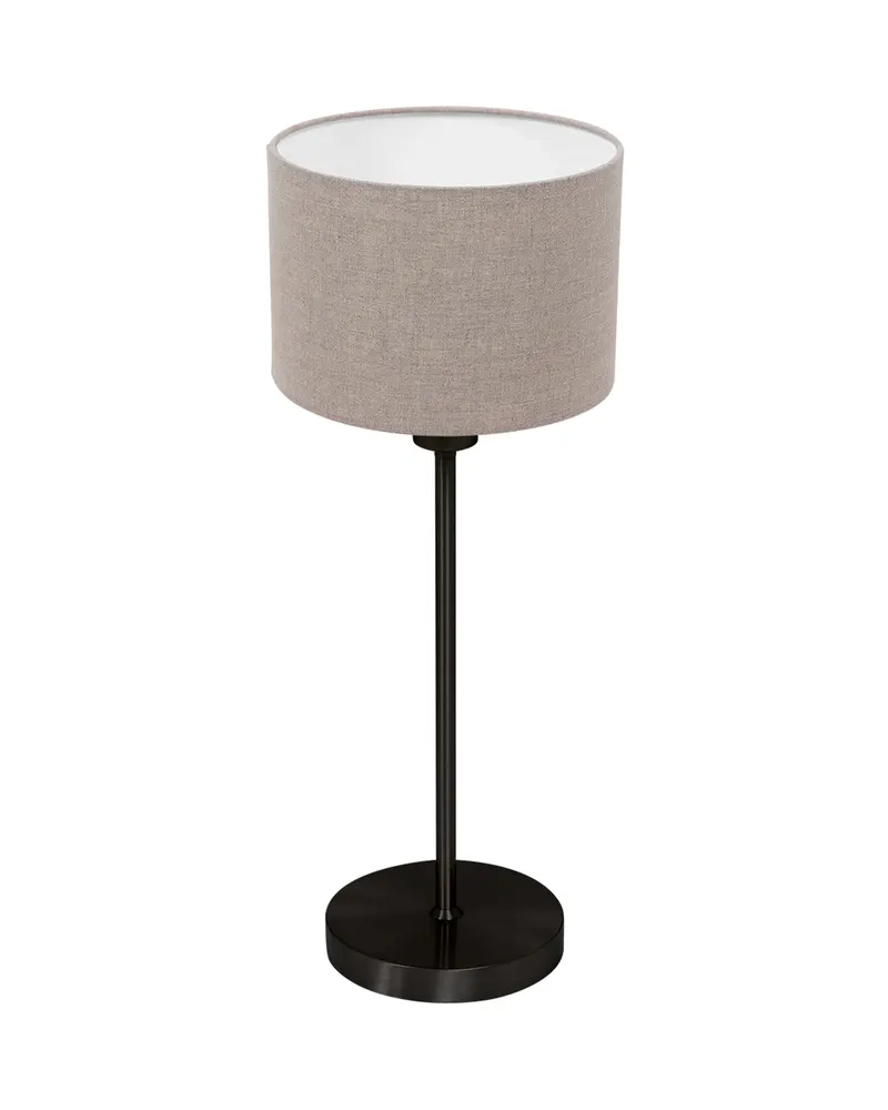 Mexlite Noor Tischlampe aus Metall und Textil, Grau und Schwarz in Grau, Ansicht 1
