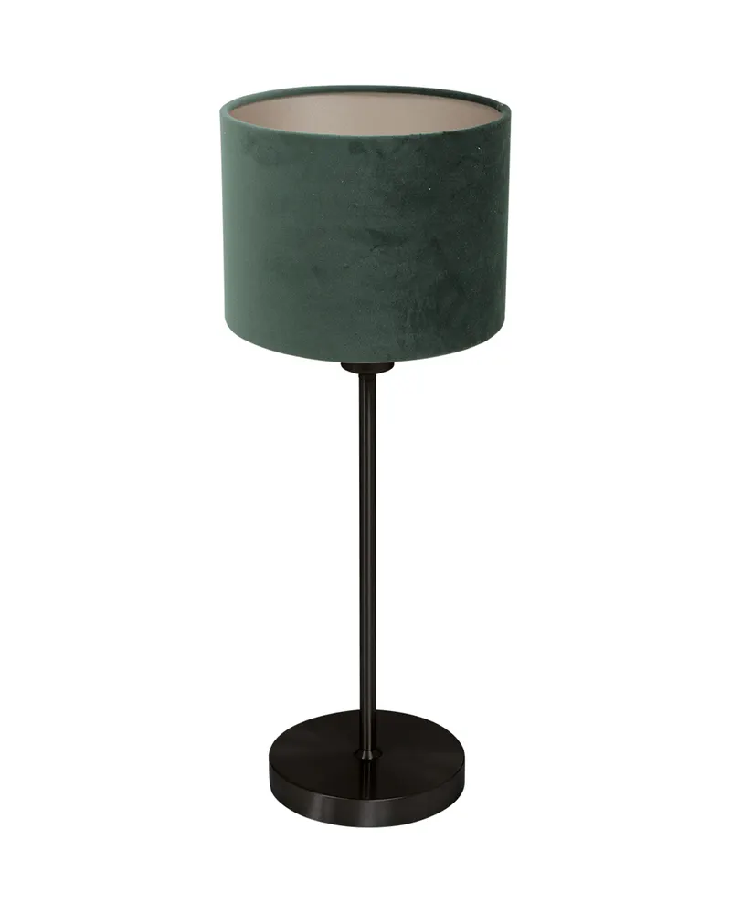 Mexlite Noor Tischlampe aus Metall und Textil, Schwarz in Schwarz, Ansicht 3