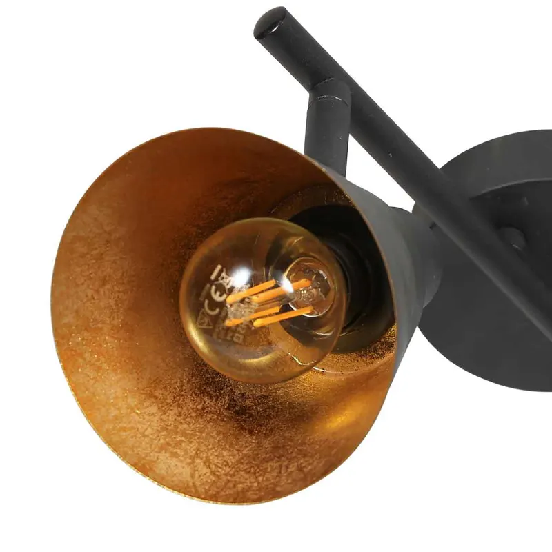 Mexlite Oeroe Spot mit zwei E14-Lichtpunkten in Gold, Schwarz, Ansicht 10