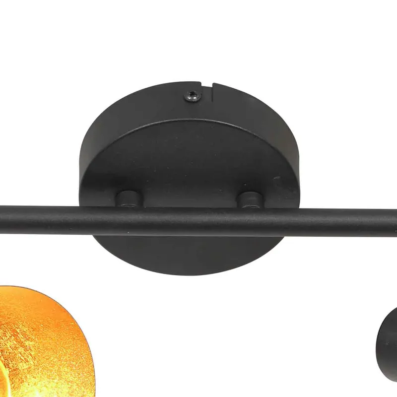 Mexlite Oeroe Spot mit zwei E14-Lichtpunkten in Gold, Schwarz, Ansicht 6